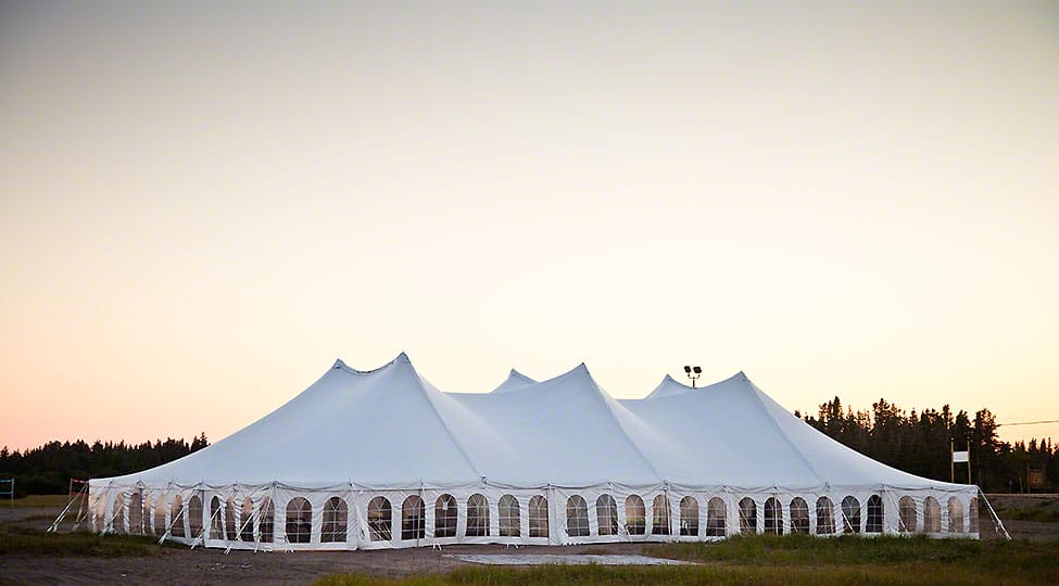 How corporate events are supported by corporate tents?