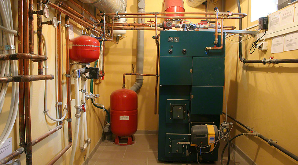 independent heating in a modern house